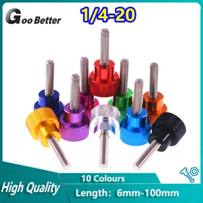 GOO BETTER Trípode para cámara 1/4-20 tornillo moleteado aleación de aluminio empuñadura perilla perno