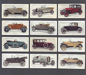 ZIGARETTENKARTEN.Lambert & Butler Tabak.Autos 1.(Komplettsatz 25 Stück).(1922). - Bild 1 von 1