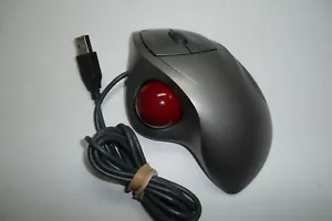 LOGITECH T-BB18 Trackman Wheel Marble Mouse USB w/2-Button Scroll 804360-1000 - Picture 1 of 12