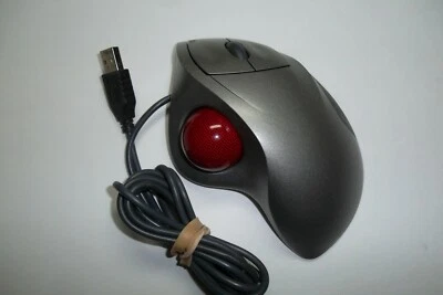 LOGITECH T-BB18 Trackman Wheel Marble Mouse USB w/2-Button Scroll 804360-1000 - Image 1 of 4