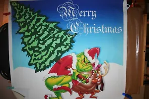 WIE DER GRINCH WEIHNACHTEN STAHL Dr. Seuss Orig. Filmplakat 1966 36x36 SELTENER FUND - Bild 1 von 7