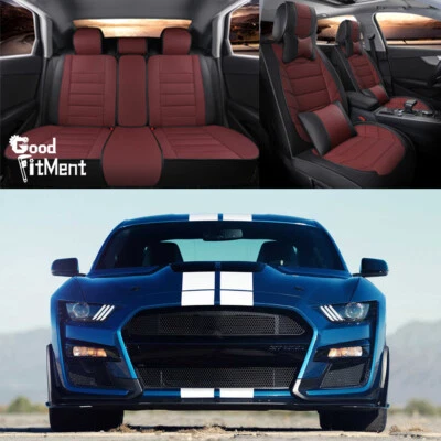 Juego completo de 5 asientos de cuero para Ford EcoSport Sport funda de asiento de coche protector de cojín Foto 1 de 4