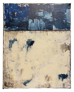 No.907 Original Abstract Modern Minimal Textured Painting By K.A.Davis - Picture 1 of 12