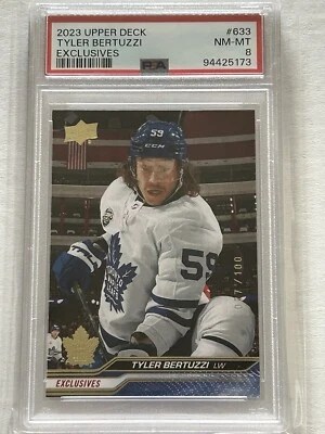 Tyler Bertuzzi - 2023-24 Upper Deck Extended EXCLUSIVES Parallel #633 SSP PSA - Image 1 of 2