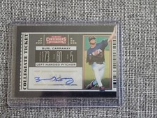 2019 Panini Elite Extra Edition Burl Carraway Collegiate Ticket Team USA Auto RC