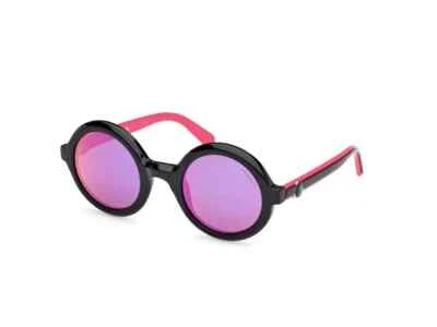 Moncler Orbit ML0261 01U Black/Pink Round Plastic Sunglasses Frame 50-26-140 - Image 1 of 2