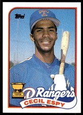 1989 Topps Cecil Espy Texas Rangers #221