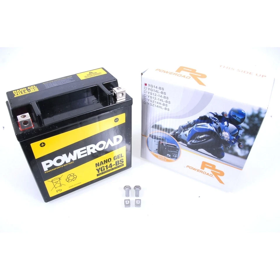 704064 Poweroad YTX14-BS Gel Batería Aprilia Buell Cagiva Gilera para Harley  - Imagen 1 de 1