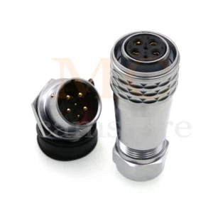 WEIPU SF20 6 Pin Waterproof Cable Connector IP67,Panel Mount Circular Connector - Picture 1 of 7