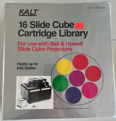 KALT 16 Slide Cube Cartride Library For Bell & Howell Projectors For 640 Slides - Image 1 of 4
