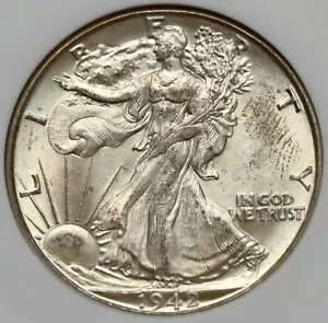 1942 D Walking Liberty Half Dollar 50C Grade NGC Nevada MS65 - Picture 1 of 4