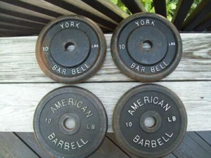 vtg YORK BARBELL & AMERICAN 10s Bodybuilding Strongman HOMEGYM MUSCLE Fitness - Picture 1 of 2