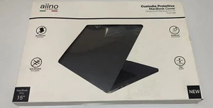 MacBook Pro 15" Touch Bar Cover Aiino Design For MacBook Black. - Picture 1 of 9