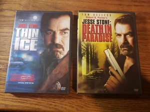 Lot 2 Jesse Stone DVDs - Thin Ice & Death In Paradise - Picture 1 of 5