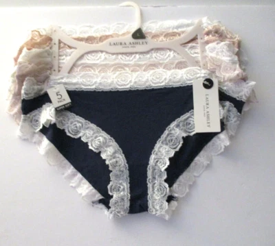 Laura Ashley Women's Super Soft No Show Lace Panties 5-Pair size Large - Image 1 of 4