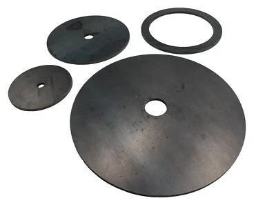 MARKENLOS Stahl Ronde Stahlronde mit Loch Stahlscheibe Rund mit Innenloch Ring Scheibe