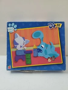 Vintage 2000 Blue’s Clue’s 24 Piece Puzzle 42833 blocks with periwinkle mattel - Picture 1 of 4