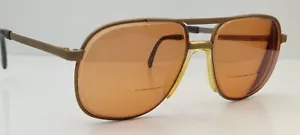 Vintage Rodenstock Brad Brown Pilot Metal Sunglasses Malta FRAMES ONLY - Picture 1 of 7