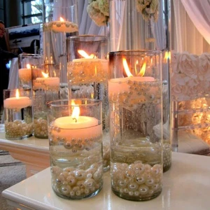 Ocean-Themed Gel Candle In Glass Jar - Scented & Handcrafted Gift (Pink) - Picture 1 of 1