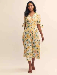 Nobody's Child Yellow Summer Dress NWT UK 12 - Picture 1 of 9