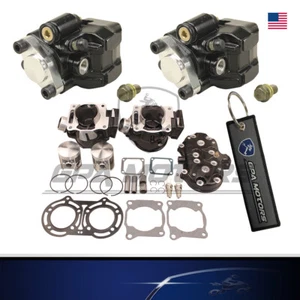 Cylinder Head Piston Kit & 2 Brake Caliper pads Set Yamaha Banshee 350 87-06 - Picture 1 of 12
