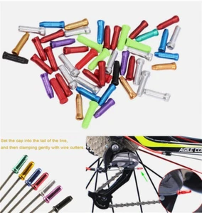 4x-40x Bike Cable Ends Caps Bicycle Cable End Crimps Mountain Bike Brake Tips` - Picture 1 of 28