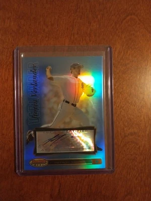 2007 Bowman's Best JUSTIN VERLANDER Blue Refractor Auto /99 - Tigers - Image 1 of 4