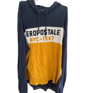 Vintage Aeropostale NYC 1987 Herren Teenager 3XL Hoodie Baumwolle Pullover Y2K sportlich - Bild 1 von 5