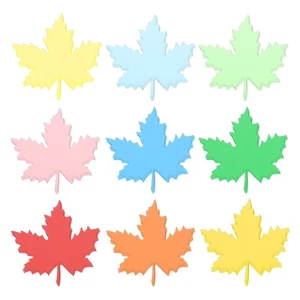 36 Piezas Colorido Hoja de Arce Recortes de Papel, Tablón de Anuncios Recortes Decoración - Imagen 1 de 7