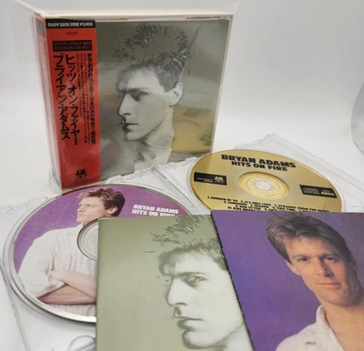 BRYAN ADAMS Hits On Fire Japan Rare 2CD D50Y 3205 w/OBI Gold Disc Calendar 1988 Foto 1 de 4
