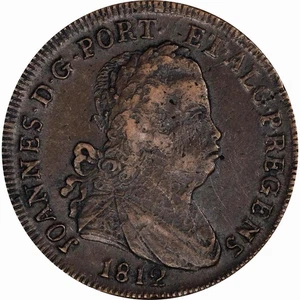 1812 Portugal 40 Reis, NGC XF 40. KM-345.1 - Picture 1 of 4