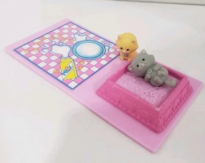 VINTAGE Littlest Pet Shop mamma e bambino gattini Kenner 1992 sostituire accessori - Foto 1 di 8