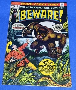 Beware! #1 * Marvel Horror Comic * 1973 * r- Dick Ayers GA Stories Awesome Cover - Picture 1 of 6