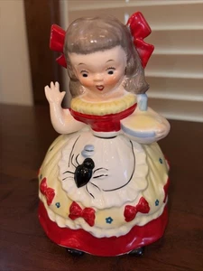 Little Miss Muffet Übertopf 1956 Napco Originals GiftCraft A1720D -- 1956 - Bild 1 von 10