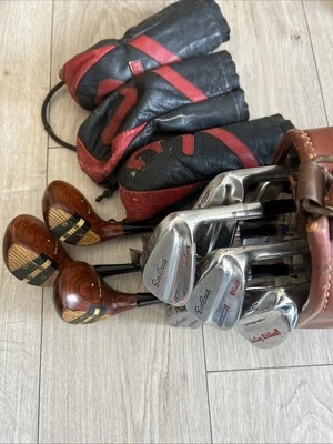 Vintage Wilson SAM SNEAD BLUE RIDGE SET AND BAG 1 3 4 woods 2,3,4,5,6,7,8,9 Sand - Image 1 of 4