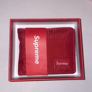 Portafoglio Supreme Rosso NUOVO con confezione originale - Foto 1 di 2