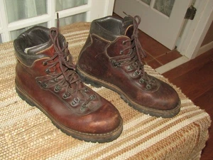 Alico Braun Leder Wandern Bergsteigen Vibram Stiefel Herren Größe 11 M Hergestellt in Italien - Bild 1 von 14