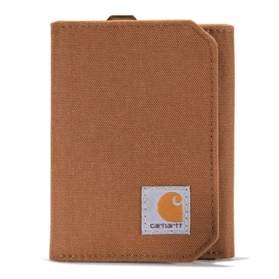 Carhartt Men's Nylon Duck Trifold Wallet One Size Nylon Duck (Carhartt Brown) - Image 1 of 4