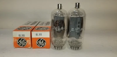 Par de tubos de vacío de audio NOS GE 6LX6 6LF6, radioaficionado, probados Foto 1 de 4