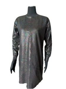 JIJIL Italy Iridescent Metallic Finish Shimmering Mini Dress Sz 40 IT/S/M US NWT - Picture 1 of 9