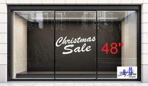 Holiday Sale Vinyl Window Decal Sticker Oracal 651 Christmas Store Sign 🎄 - Picture 1 of 24