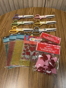 Fiskars Paper Edger 6 Pair Scissors For Crafting Scrapbooking & Stickers Lot - Picture 1 of 6