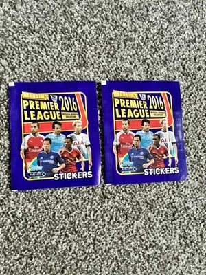 2 x Merlin premier league 2016 sealed sticker packs  - Image 1 of 2