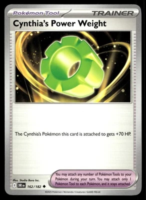CYNTHIA'S POWER WEIGHT 162/182 UNCOMMON DESTINED RIVALS POKEMON - Image 1 of 4