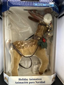 "El mejor reno de peluche animado vintage de Navidad de 20"" de Santa (ver descripción)" - Imagen 1 de 16