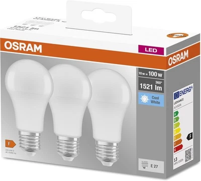 Osram LED Base Classic a Lampada, a Forma di Lampadina con Attacco E27, Non Dimm - Immagine 1 di 4