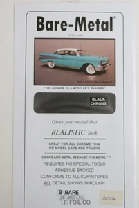 Bare Metal Foil BMF007 Black Chrome 11" x 6" - Picture 1 of 2