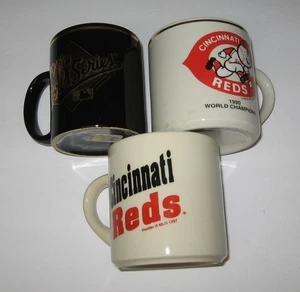 3- Cincinnati Reds Sammler Kaffeetassen Tassen, 1990 World Series / 1997 Reds - Bild 1 von 7