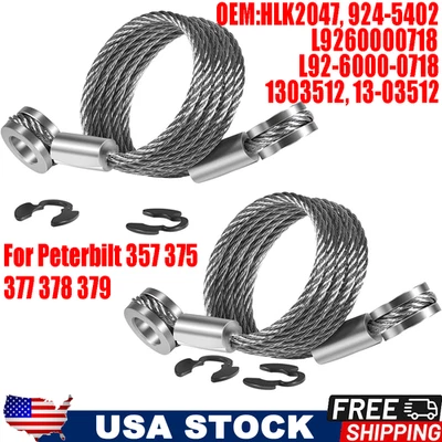 Cable de control de capó lateral largo 924-5402 para Peterbilt 357 375 377 378 379 HLK2047‎ Foto 1 de 4