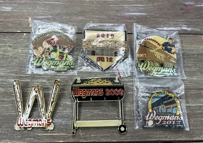 Wegmans BONITO Lote 6 Prendedores de Béisbol Serie Mundial de Pequeñas Ligas Diferentes LLWS LOOK Foto 1 de 4